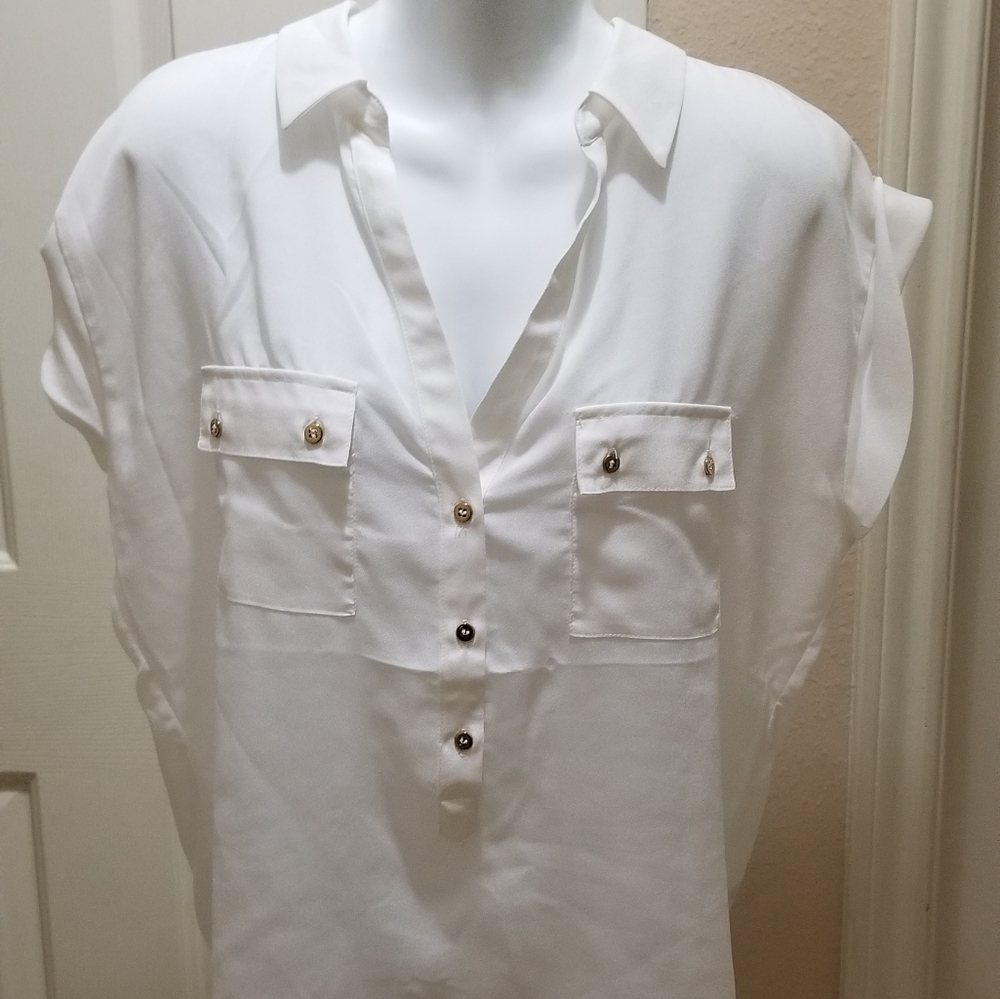 NEW! New York & Co White Blouse